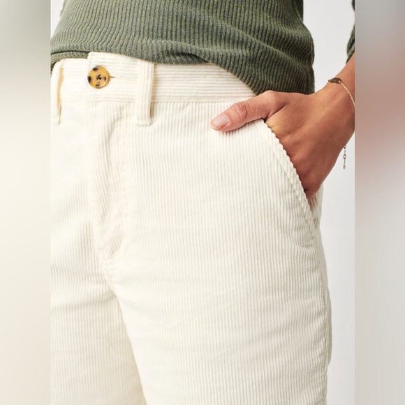 Faherty Endless Cord Pant, Ivory - 27 - Picture 2 of 8